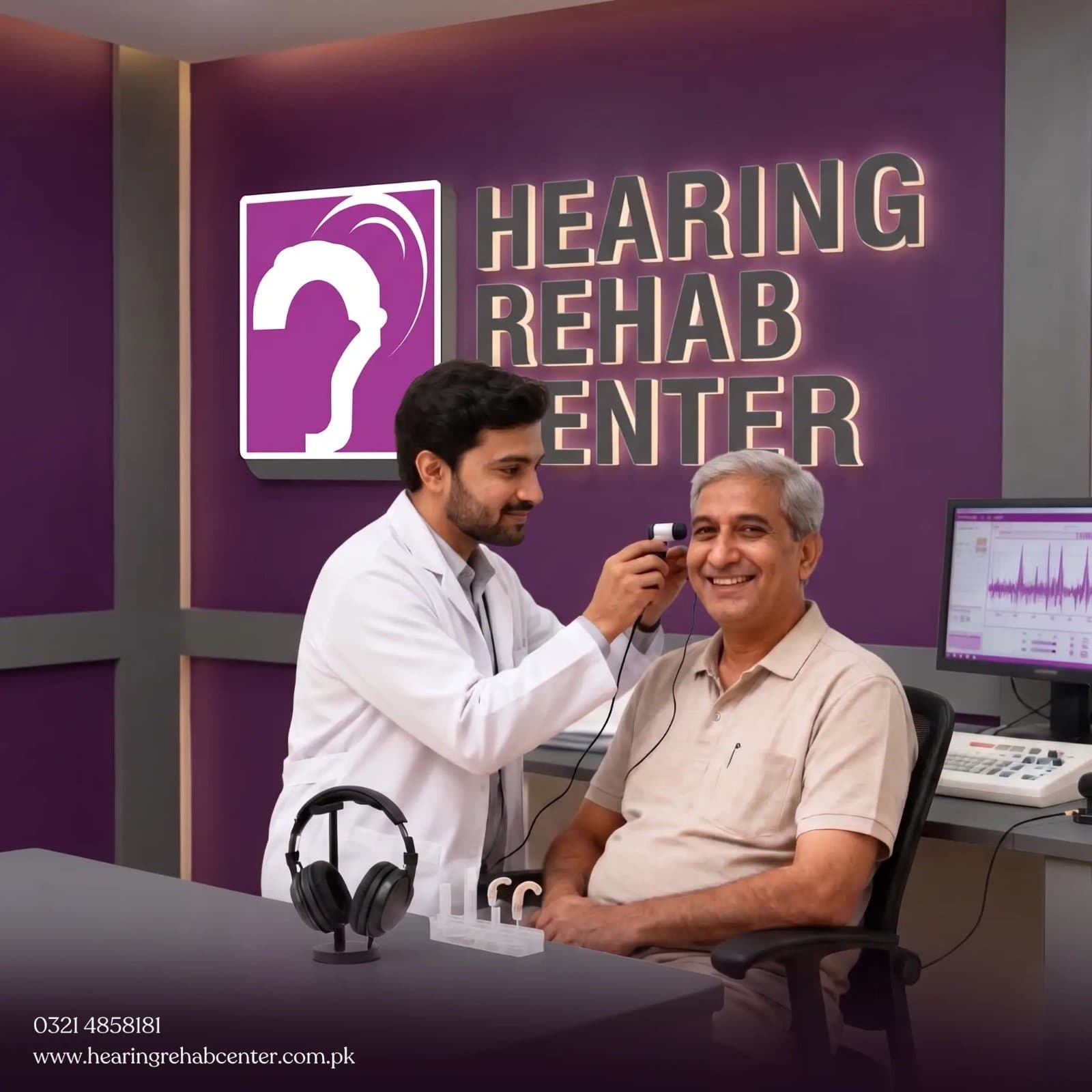 Photo shared by Shazil: Looking for an audiologist in Lahore? HRC offers hearing care services to help individuals understan