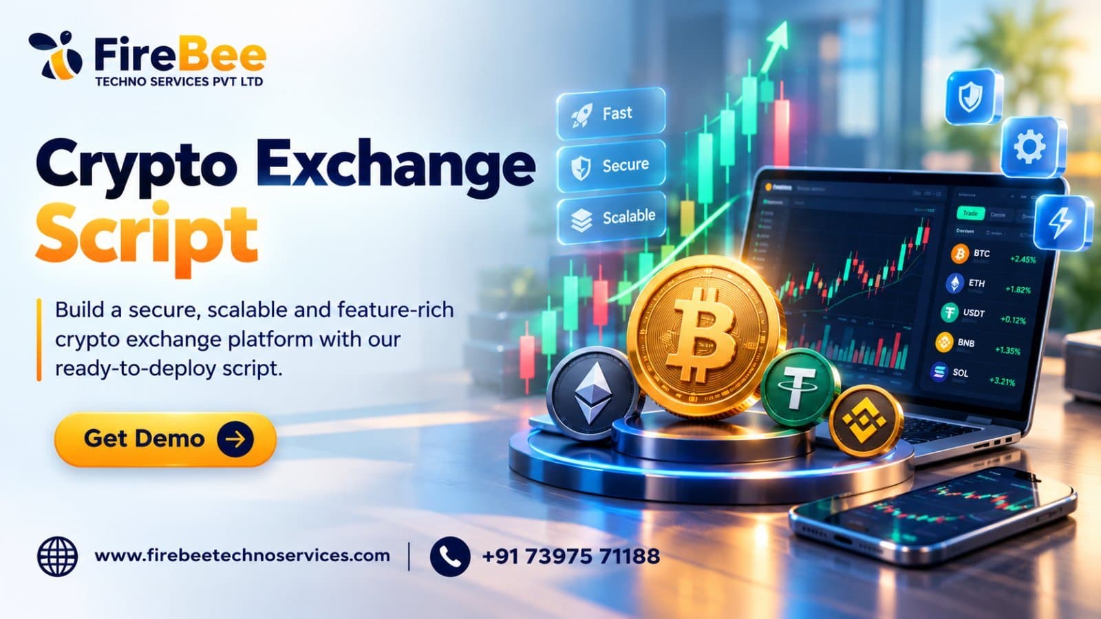 Photo shared by nelson123: Build your crypto trading business with Crypto Exchange Script development focused on your business
