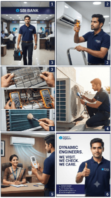 Photo shared by InduM: Reliable AC Service for Every Workplace βοΈπ§
At Dynamic Engineers, our trained technicians keep y