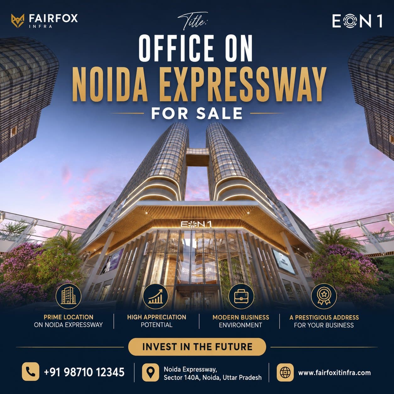 Photo shared by FAIRFOX IT INFRA PRIVATE LIMITED: Searching for the ideal office on Noida Expressway?
Fairfox Infra offers premium commercial spaces