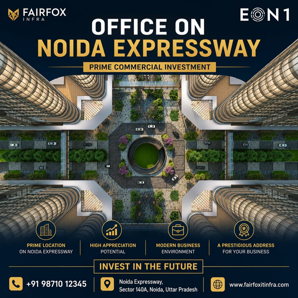 Photo shared by FAIRFOX IT INFRA PRIVATE LIMITED: Invest in an office on Noida Expressway with strong appreciation potential. Modern amenities combine