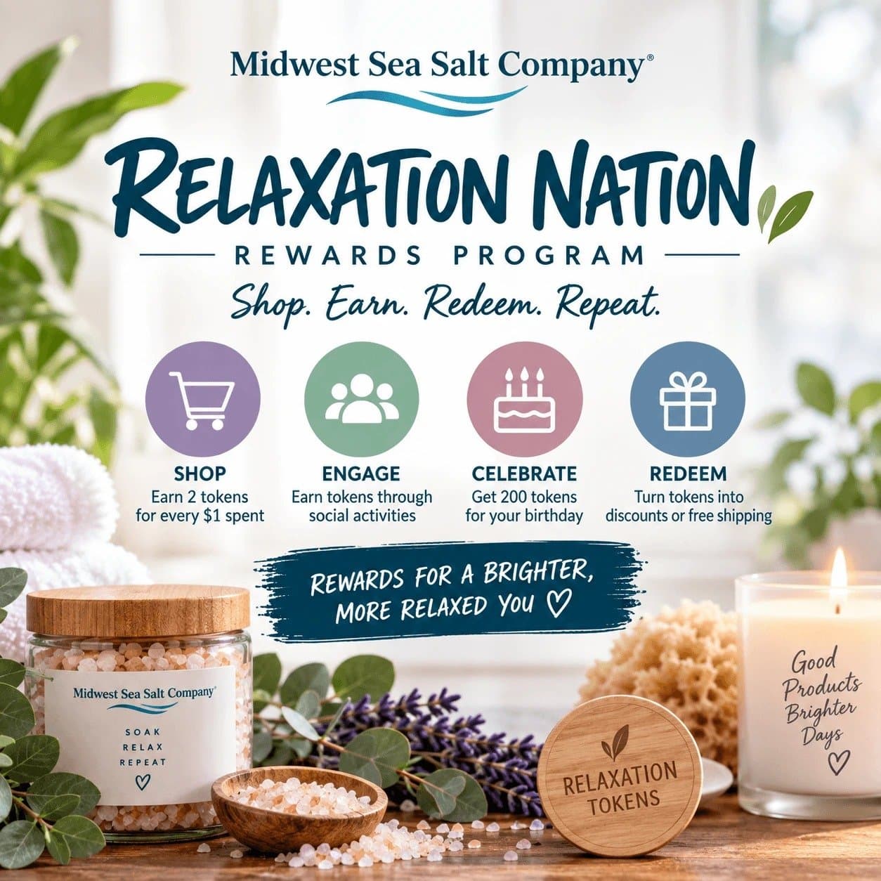 Photo shared by The Midwest Sea Salt Company Inc: There is something satisfying about finding a bath, body, or wellness product you love and coming ba