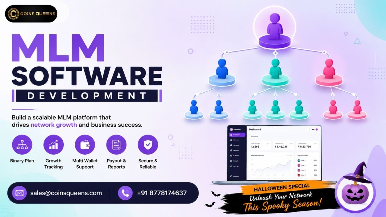 Photo shared by SterlinCooper: Develop your network business with MLM Software Development focused on commission logic, workflow au