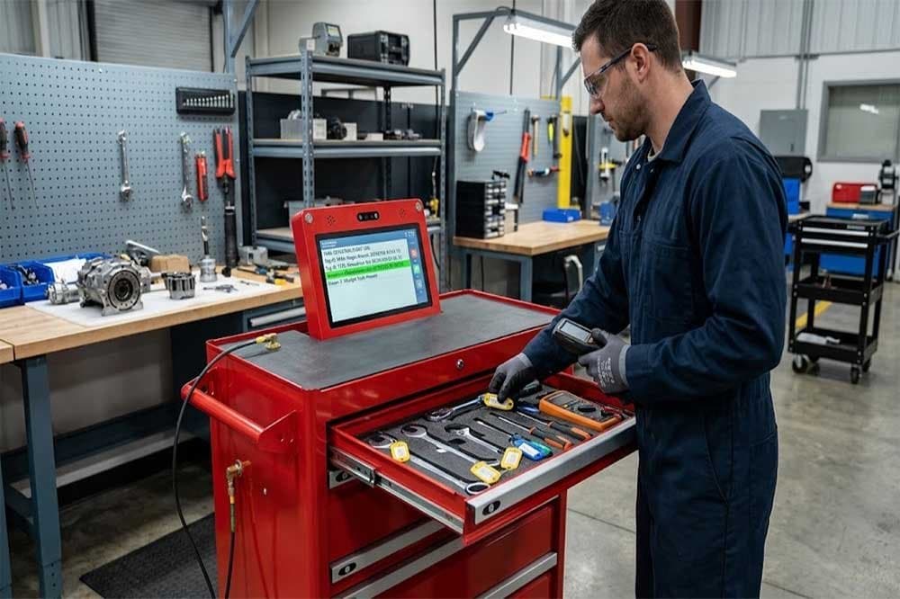 Photo shared by cykeo6688: RFID tool cabinet is designed to automate tool storage, tracking, checkout, return, and inventory. B