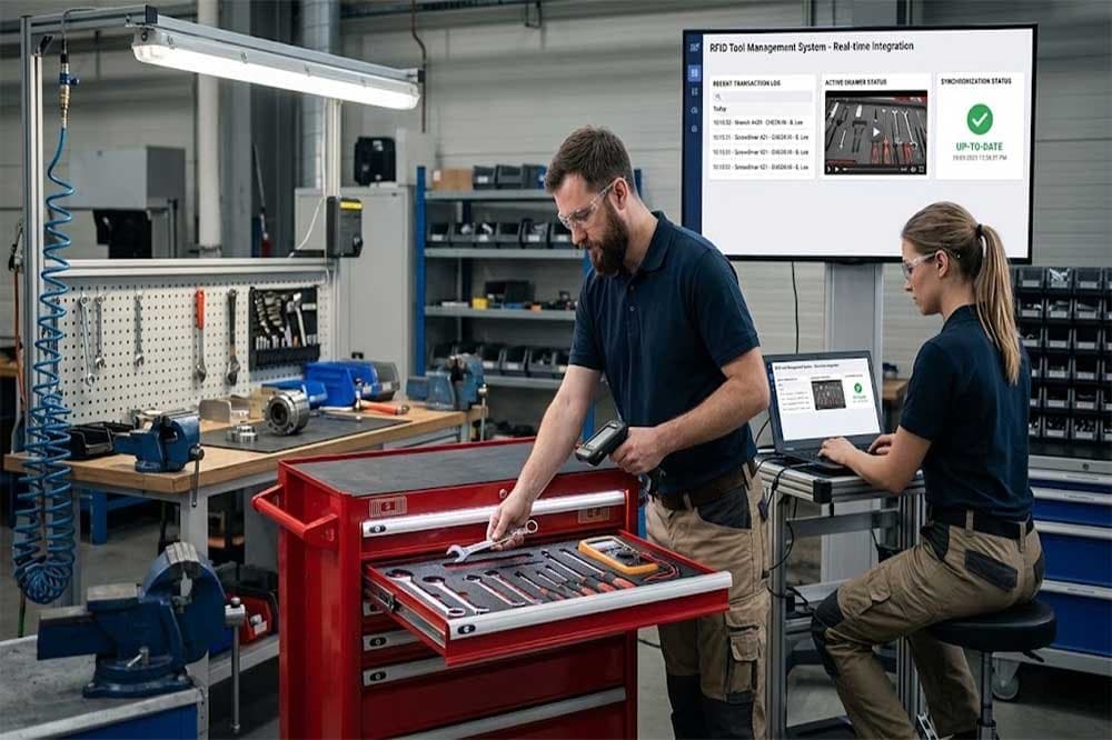 Photo shared by cykeo6688: RFID tool cabinet can automatically identify tools, but identification alone does not create a compl