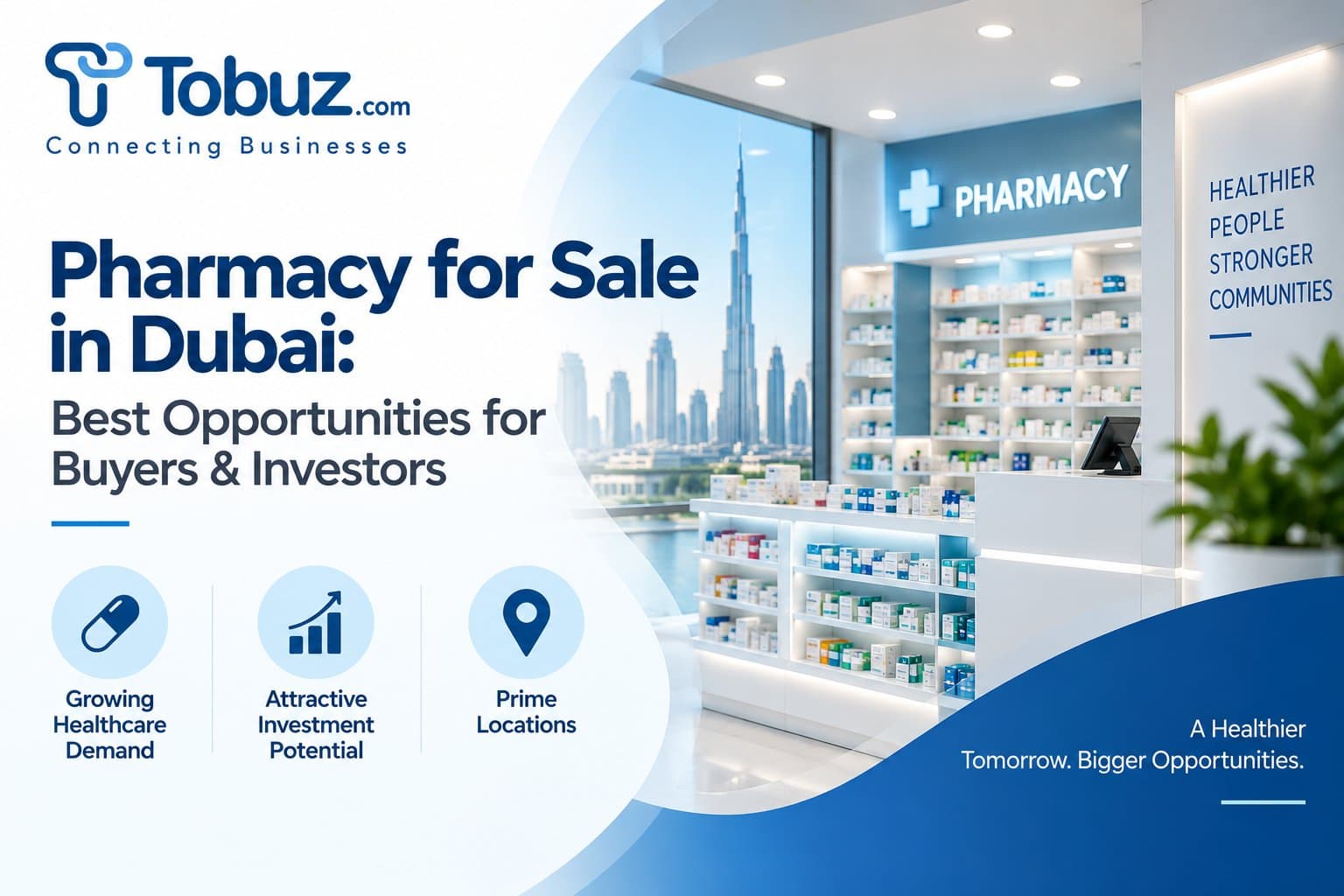 Photo shared by Tobuz: Pharmacy for Sale in Dubai: Best Opportunities for Buyers & Investors
Dubai continues to attract