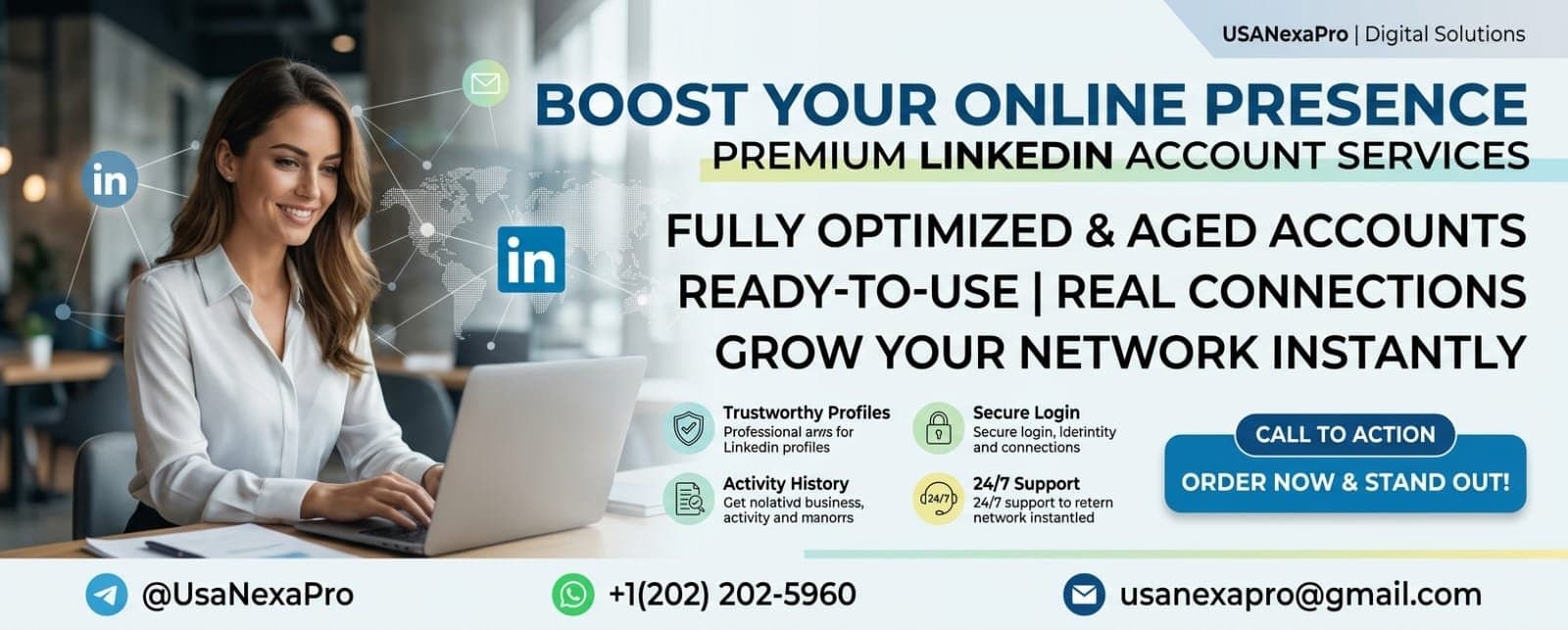 Photo shared by Email Accounts Providers: Instant Delivery on High-Quality LinkedIn Accounts – Limited Stock!
Don't wait any longer—contact