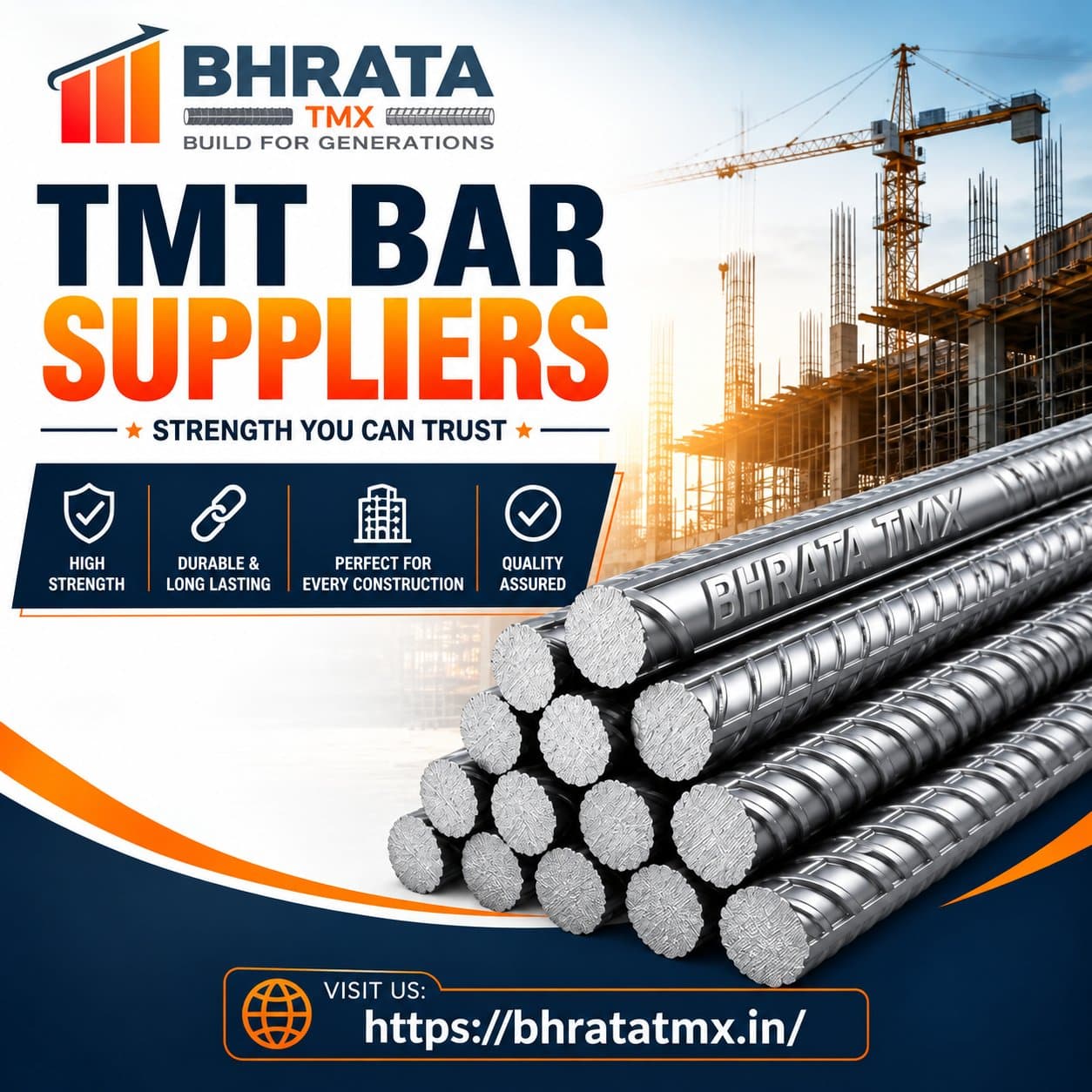 Photo shared by BhrataTMX: 🔥 TMT Bar Suppliers: How Chemical Composition, Carbon Equivalent, Alloying Elements and Weldability