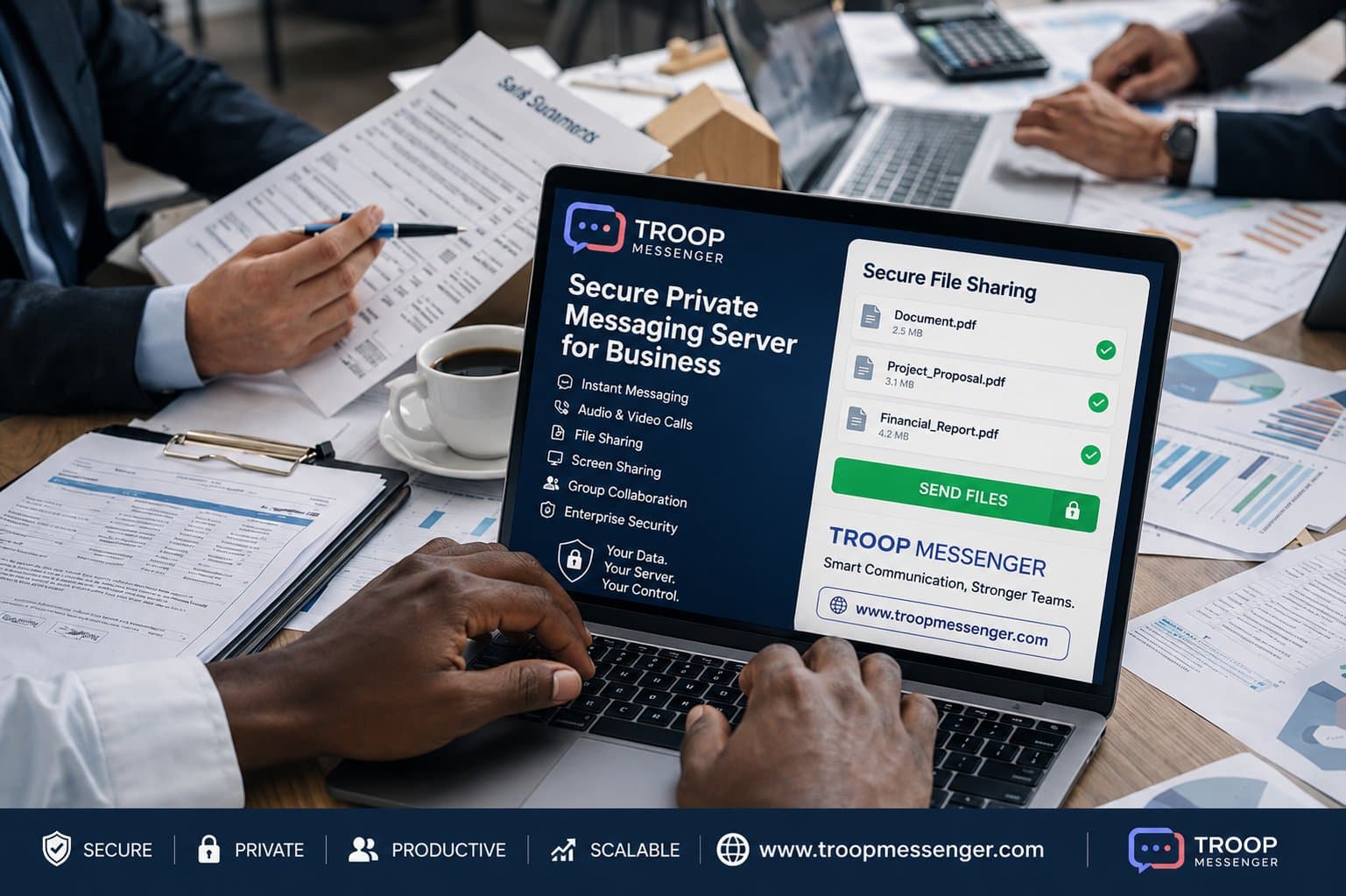 Photo shared by TROOP: Troop Messenger is a secure self-hosted collaboration software designed for businesses that need com