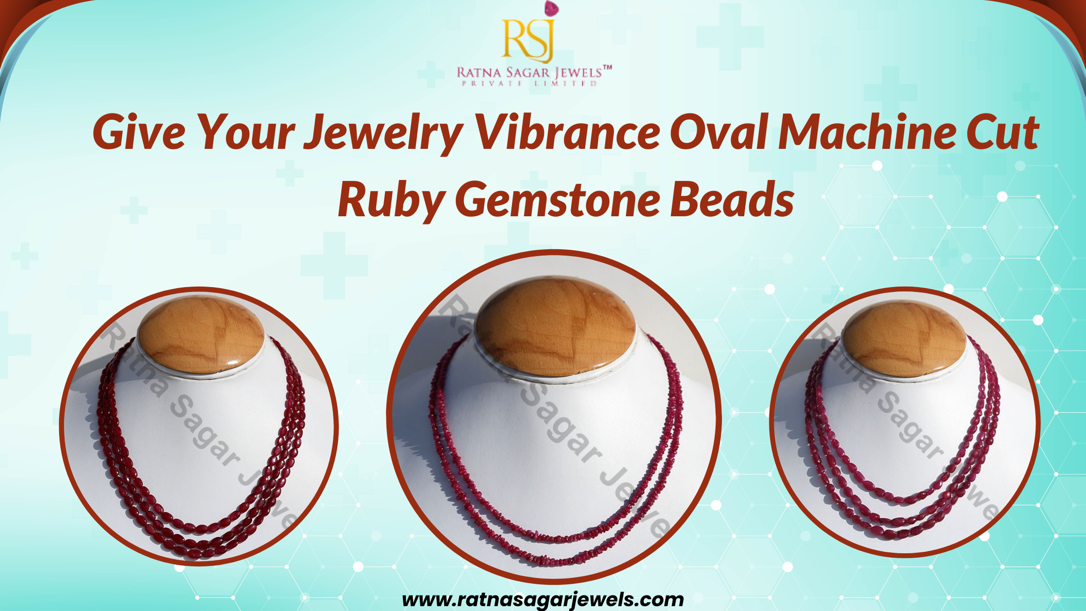 Give Your Jewelry Vibrance! Oval Machine Cut Ruby Gemstone Beads