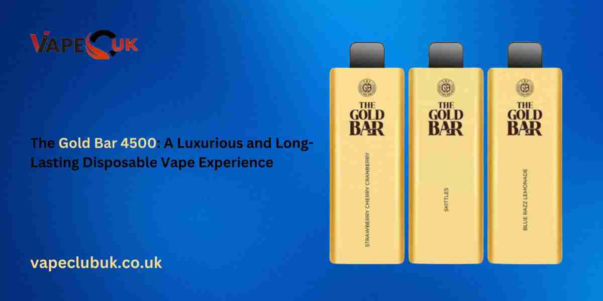 The Gold Bar 4500: A Luxurious and Long-Lasting Disposable Vape Experience